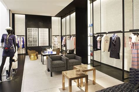 inside chanel boutique|Chanel boutique interior.